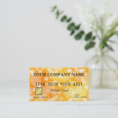 Elegante Glitzer-Kreditkarte Visitenkarte (Stehend Vorderseite)