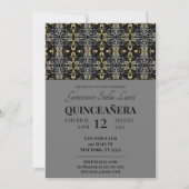 Elegante Glitzer Muster Party Einladung (Vorderseite)