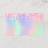 Elegante Glitzer-Tropfen, die gut für Hochzeiten w Begleitkarte (Rückseite)