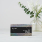 Elegante Glitzern u. Glitzer-Geschäfts-Karte Visitenkarte (Stehend Vorderseite)