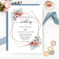 Elegante, glitzernde, geometrische Hochzeit