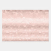 Elegante Glitzy Blush Pink Silver Marble Diamond Geschenkpapier Set (Vorderseite 3)