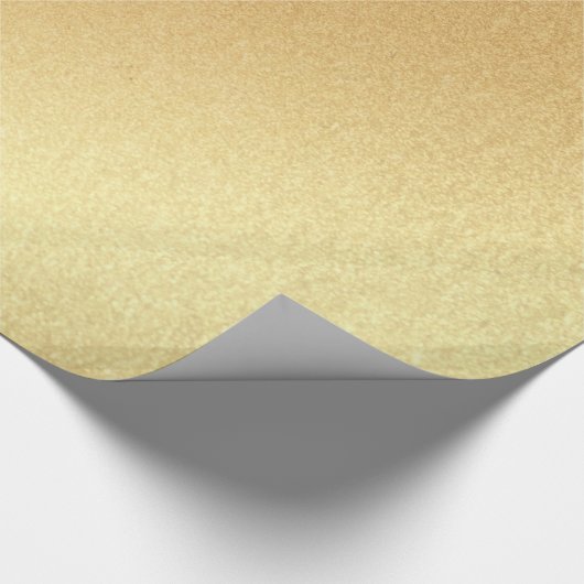 Elegante Glossy Imitate Gold Glitzer Moderne Kunst Geschenkpapier (Ecke)