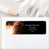 Elegante Glows Lines|Sparkle Return Address Label (Insitu)