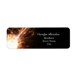 Elegante Glows Lines|Sparkle Return Address Label