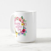 Elegante glückliche Blumen| klassische Tasse der (Vorderseite Links)