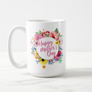 Elegante glückliche Blumen  klassische Tasse der