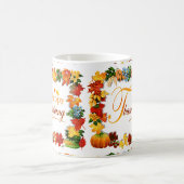 Elegante glückliche Erntedank-Grüße Kaffeetasse (Mittel)