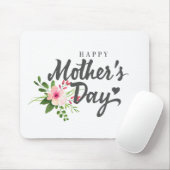 Elegante glückliche mit Blumenmausunterlage der Mousepad (Mit Mouse)