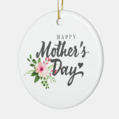 Elegante glückliche mit Blumenverzierung der Keramik Ornament (Links)