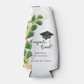 Elegante Glückwunsch Grad Graduation Party Flaschenkühler (Vorderseite)