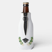 Elegante Glückwunsch Grad Graduation Party Flaschenkühler (Flasche Rückseite)