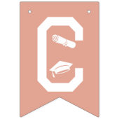 Elegante Glückwunsch Graduate Cap, Diploma Colorfu Wimpelkette (Erste Fahne)