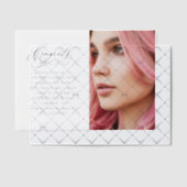 Elegante Glückwunsch Script Foto Graduation Party Pergament Einladungen (Versetzt (Einladung))