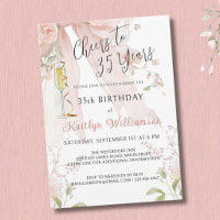 *Elegante Glückwünsche zum 35. Geburtstag Rosa Sch