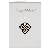 Elegante Glückwunschkarte (Vorne)