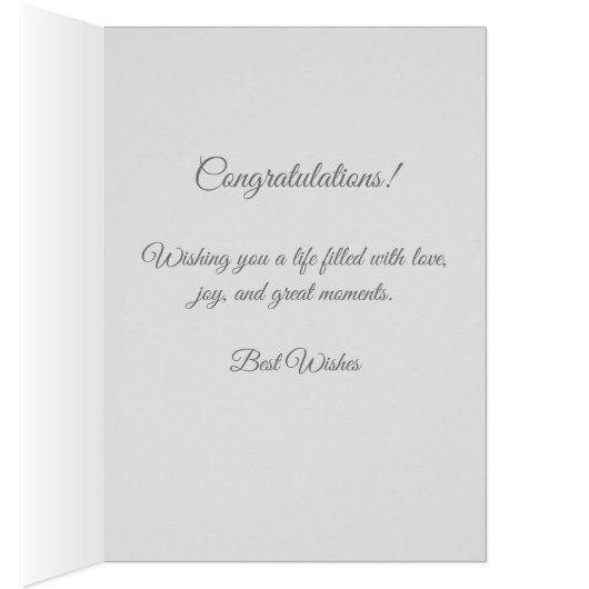 Elegante Glückwunschkarte (Innen (Rechts))
