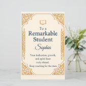 Elegante Glückwunschkarte für eine außergewöhnlich (Stehend Vorderseite)