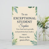 Elegante Glückwunschkarte für eine außergewöhnlich Briefpapier (Stehend Vorderseite)