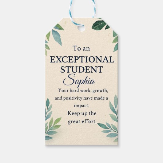 Elegante Glückwunschkarte für eine außergewöhnlich Geschenkanhänger (Vorderseite)