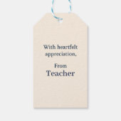 Elegante Glückwunschkarte für eine außergewöhnlich Geschenkanhänger (Rückseite)