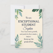 Elegante Glückwunschkarte für eine außergewöhnlich Karte (Vorderseite)