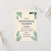 Elegante Glückwunschkarte für eine außergewöhnlich Karte (Vorderseite/Rückseite Beispiel)