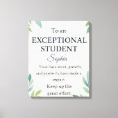 Elegante Glückwunschkarte für eine außergewöhnlich Leinwanddruck (Vorderseite)