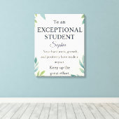 Elegante Glückwunschkarte für eine außergewöhnlich Leinwanddruck (Insitu (Holzboden))