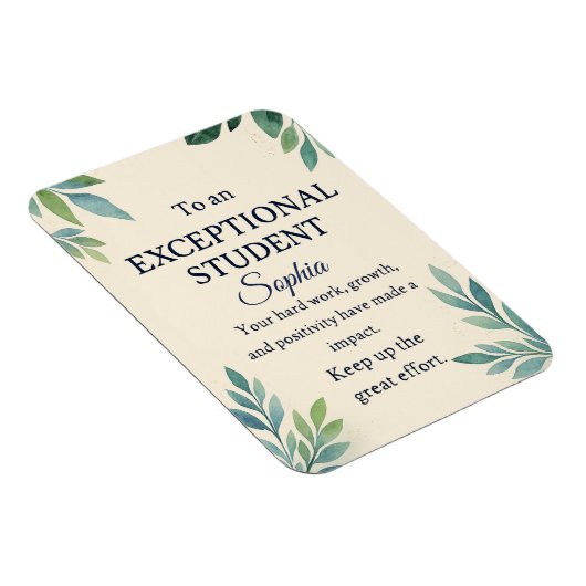 Elegante Glückwunschkarte für eine außergewöhnlich Magnet (Rechte Seite)