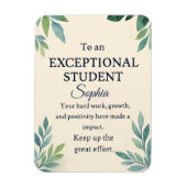 Elegante Glückwunschkarte für eine außergewöhnlich Magnet (Vertikal)