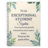 Elegante Glückwunschkarte für eine außergewöhnlich Notizblock (Vorderseite)