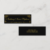 Elegante Gold Abschluss Namenskarte einfügen (Vorne/Hinten)