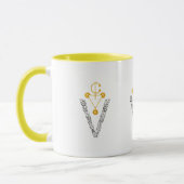 Elegante Gold Amazigh Zeichen MUG Tasse (Links)