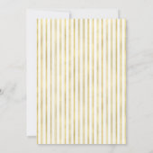 Elegante Gold Ananas Einladung zur Hochzeit (Rückseite)