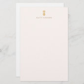 Elegante Gold Ananas Notepad Note Card Briefpapier (Vorne/Hinten)