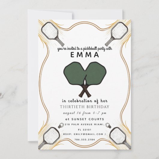 Elegante Gold-Baby-Shower-Einladung Einladung (Vorderseite)