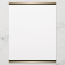Elegante Gold Band und Black Letterhead