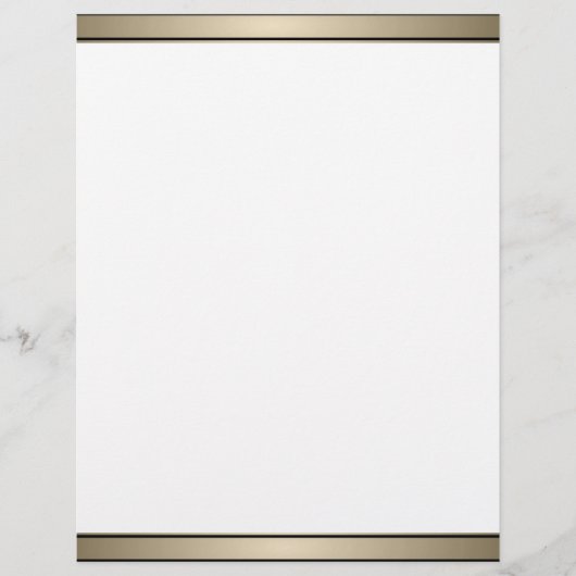 Elegante Gold Band und Black Letterhead (Vorderseite)