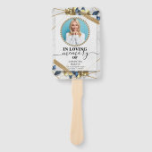 Elegante Gold-Beerdigung der Hand des Lebens Fächer (Vorderseite)