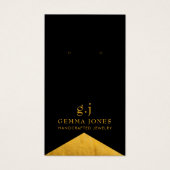 Elegante Gold Black Imitats Foil Jewelry Display C (Vorderseite)