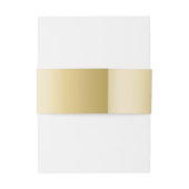 Elegante Gold Black Monogram Calligrafy Initials Einladungsbanderole (Rückseitenbeispiel)