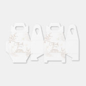 Elegante Gold Blätter Butterfly Baby Shower Geschenkschachtel (Ungefaltet)