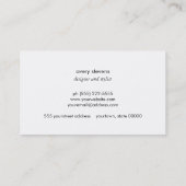 Elegante Gold Blätter Magenta Beauty Consultant Visitenkarte (Rückseite)