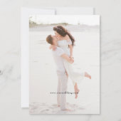 Elegante Gold Botanische Kalligraphie Save the Dat Save The Date (Rückseite)