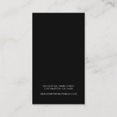 Elegante Gold Boutique Earring Display Card Visitenkarte (Rückseite)