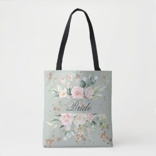 Elegante Gold Bride Aquarell Tasche