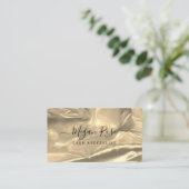 Elegante Gold Business Card Visitenkarte (Stehend Vorderseite)