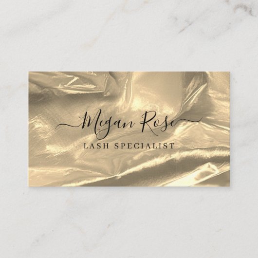 Elegante Gold Business Card Visitenkarte (Vorderseite)