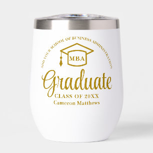 Elegante Gold Business School Abschluss MBA